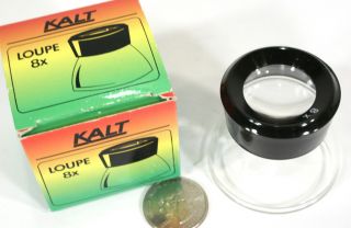 New Kalt 8x Loupe Magnifier Agfa Style