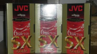 JVC T 120 SX Gold VHS Unused New Tapes