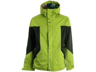 NEW Mens Oakley Karn Lite WATERPROOF Green Hooded Jacket Ski Snowboard