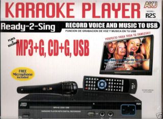 R2S Karaoke MP3G VCD CDG USB Fast Load Player 1600 Songs