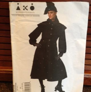 Vogue Pattern Andrea Katz Object Coat Capelet Sewing 14 16 18 20