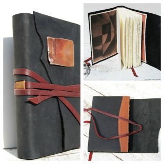 Leather Journal Handmade Travel Diary Artist Journal Leather Bound 090