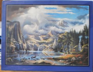Mountain Lake by Keith Brown Complete Bits and Pieces Puzzle