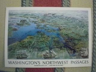 1986 R A Pargeter Kent WA Washongtons Northwest Passages Post Card