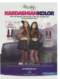 Kendall Kylie Jenner Pin Up Advertisement Kardashian Kolor OPI