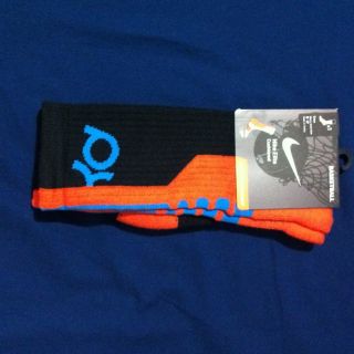 Nike Elite Custom Socks Kevin Durant KD V Size L 8 12 OKC New Knicks