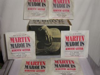 Martin Marquis Acoustic 80 20 Light Bronze Guitar Strings 2 Sets of