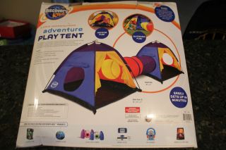 Discovery Kids Adventure Play Tent – Indoor Outdoor 3 PC Tunnel Tube