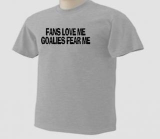 Kids Fans Love Me Goalies Fear Me Ice Hockey T Shirt