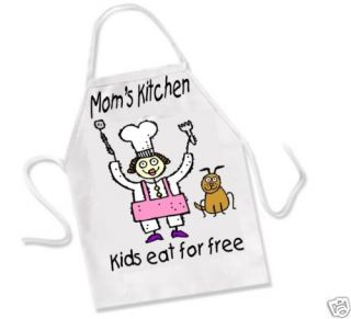 Moms Kitchen Kids Eat Free Apron Personalized Any Size