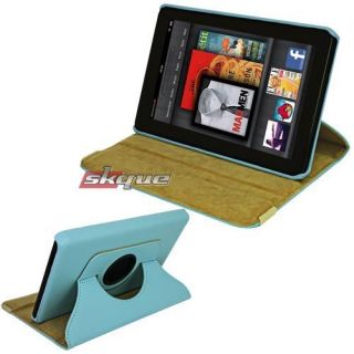  Rotating Leather Hard Stand Case For  Kindle Fire 1st 2nd Gen