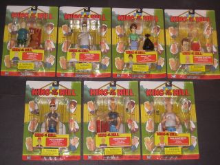 KING OF THE HILL FIGURES HANK PEGGY LUANNE BOBBY DALE BOOMHAUER BILL