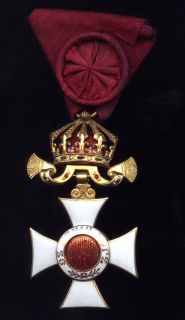 1878 Bulgarian King Ferdinand Order Cross St Alexander IV Class Crown