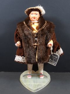 Vintage Peggy Nisbet King Henry VIII Doll w Tag Nice
