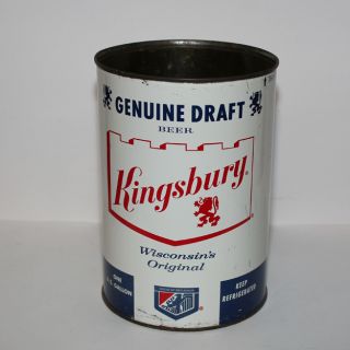 Kingsbury Genuine Draft Beer Gallon Can