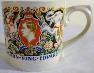 Laura Knight Burleigh Ware King Edward VIII 1937 Coronation Mug