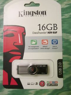 Kingston DataTraveler 101 Gen 2 16GB USB 2.0 Flash Drive (Black) Model