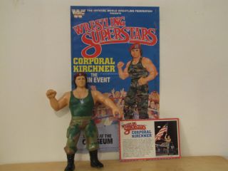 WWF LJN Corporal Kirchner Figure Poster and Bio Card Package Very RARE