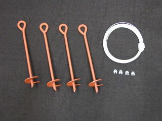 Anchor Kit for Storage Shed or Portable Building Tie Down Minuteman