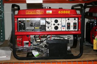 Rural King 6 500 Watt Electric Start Portable Generator 6500E