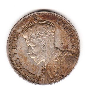 1934 New Zealand 1 Florin Silver Coin Great World Coin XF Florin