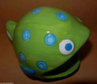 Kitchen Scouring Pad Holder w Scrubber Frog Ceramic Fair Combined SH