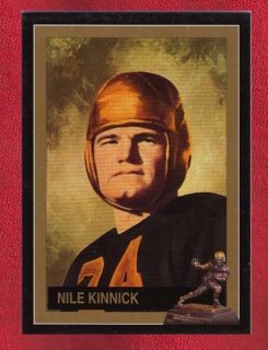 Iowa Hawkeye Nile Kinnick 1939 Heisman Trophy Sportcard