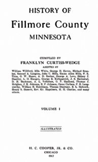 1912 Genealogy History of Fillmore County Minnesota MN
