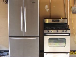 KitchenAid KBFA20ERSS 19.8 cu. ft. Bottom Freezer Refrigerator and G.E