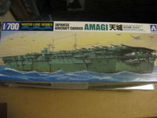 Japanese Aircraft Carrier Amagi Waterline 1 700 Scale by Aoshima 24621