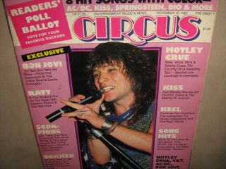 Circus November 30 1985 Scorpions Klaus Meine Poster