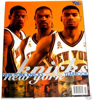 New York Knicks 2001 02 Official Yearbook Very Good