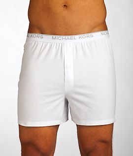 Michael Kors Basic Cotton Knit Boxers 2 Pack Underwear
