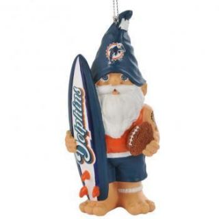 Miami Dolphins NFL Gnome Christmas Holiday Ornament