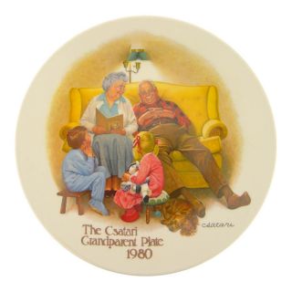Knowles Collectors Plate The Bedtime Story Csatari Grandparent