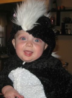 KOALA KIDS SKUNK Halloween Infant Baby Costume 12 MONTHS PLUSH 12m