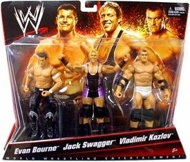Evan Bourne Jack Swagger Vladimir Kozlov Mattel WWE 3 Pack