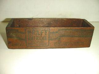Vintage Kraft Wooden Cheese Box