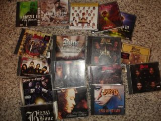 Lot of 17 Bone Thugs N Harmony Used CDs Krayzie Layzie L Burna Bizzy