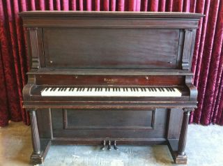 Kroeger Console Upright Piano Mahogany Los Angeles 46069