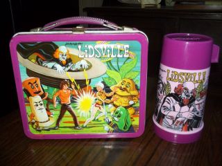 Lidsville Sid Mary Kroft Metal Lunchbox Thermos 1971 Vintage Classic
