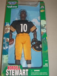 1998 Kordell Stewart Pittsburgh Steelers 12 Starting Lineup SLU Doll