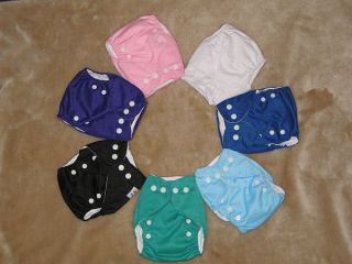 Alva Baby New Born Cloth Diapers in Solid Colors