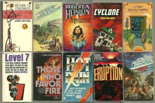 Science Fiction Pulp Paperback Lot De Camp, Heinlein, Kuttner, Lewis