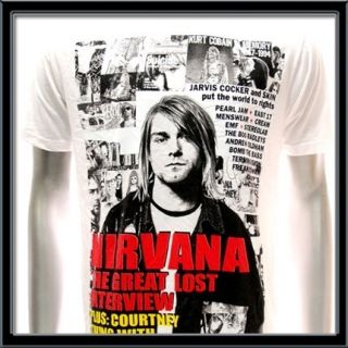 Sz M Nirvana Kurt Cobain T shirt Rock Tour 1967 1994 Concert Hard