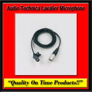 New Audio Technica Lavalier Microphone Lapel Tie Clip Mic Mhz Wired