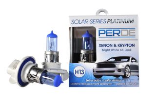 PERDE Xenon & Krypton Enhanced Halogen Bulbs (Set). 6K Look. Lifetime
