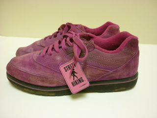 Vtg 80s 90s La Gear Suede Tennis Shoes Sz 8 5 Plum Purple Violet New