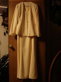 LaBelle Fashions Mother of The Bride Groom Dress and Jacket Size 12