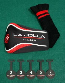La Jolla Fairway Wood Golf Headcover with 2 3 4 5 7 Tag